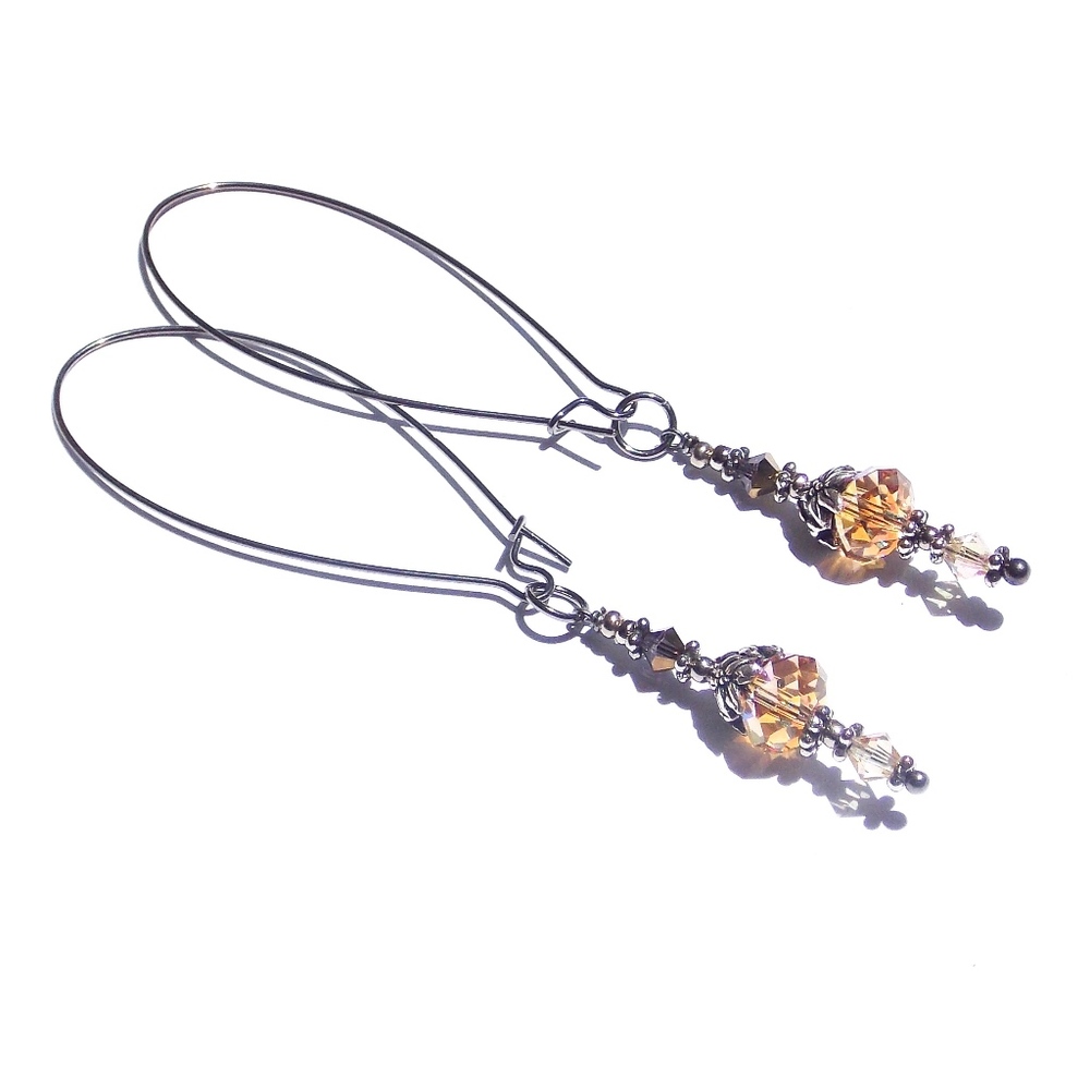 Gypsy Glam Earrings Topaz Jewels Bohemian Bling